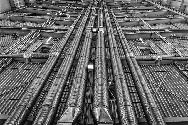 black metal pipe