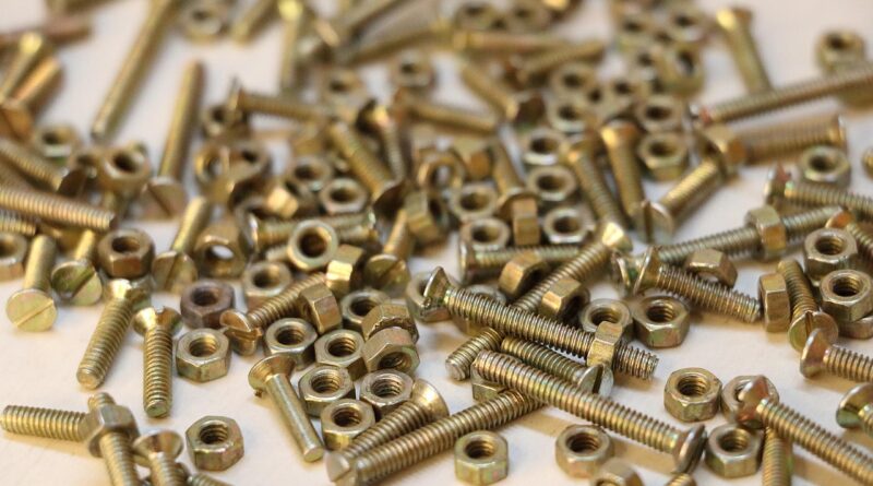 nuts and bolts, bolt, screws, metal screw