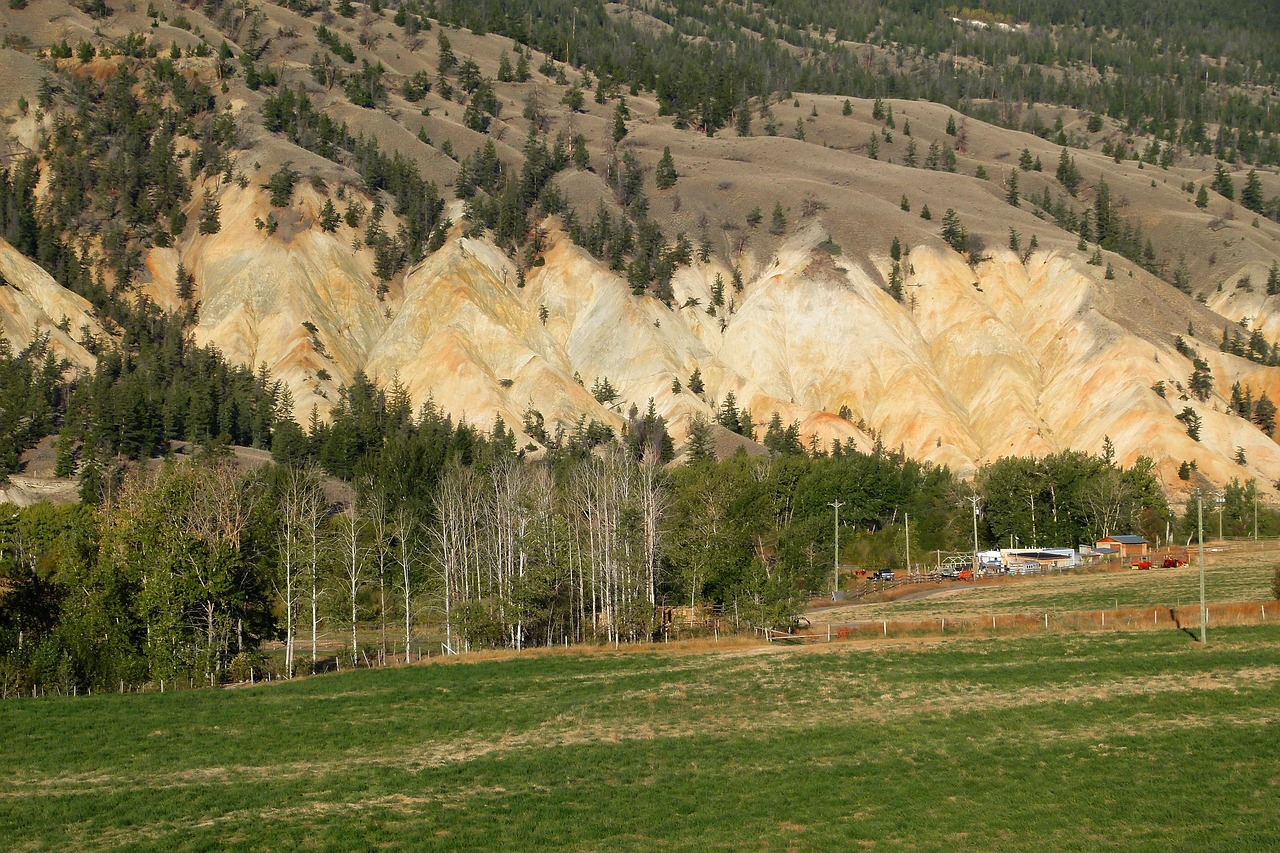 irony, ferrous, hills, cariboo, british columbia, canada, autumn, fall, nature, landscape, scenery