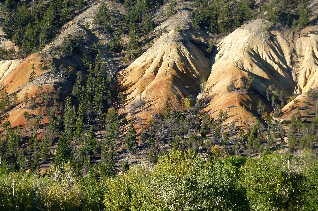 irony, ferrous, hills, cariboo, landscape, scenery, autumn, fall, british columbia, canada, nature