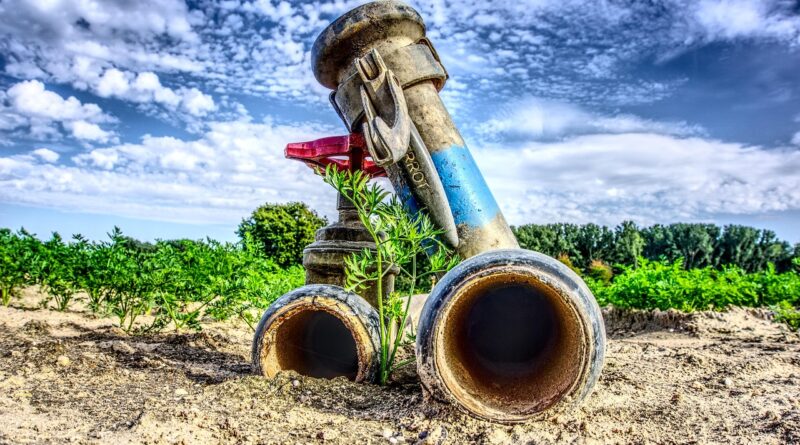 irrigation, water pipe, valve, barrier, stopcock, shut-off valve, agriculture, hdr, high dynamic range, contrast