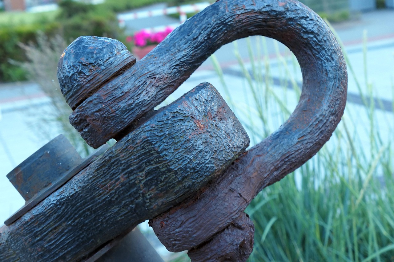 anchor, ankeroese, corrosion, moor, rust, river anchor