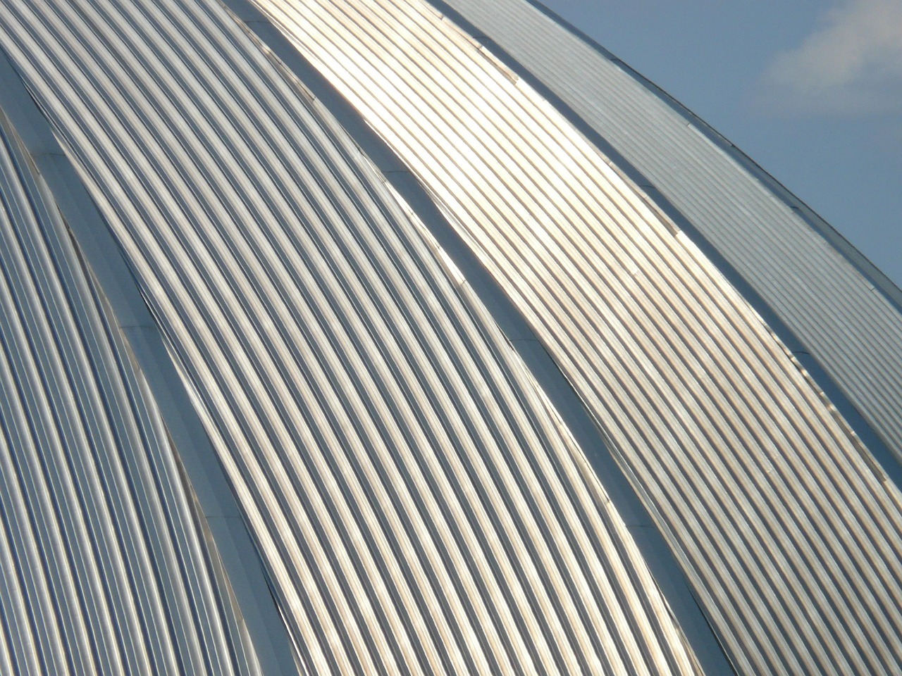 dome, dome roof, metal, shine, architecture, aluminum