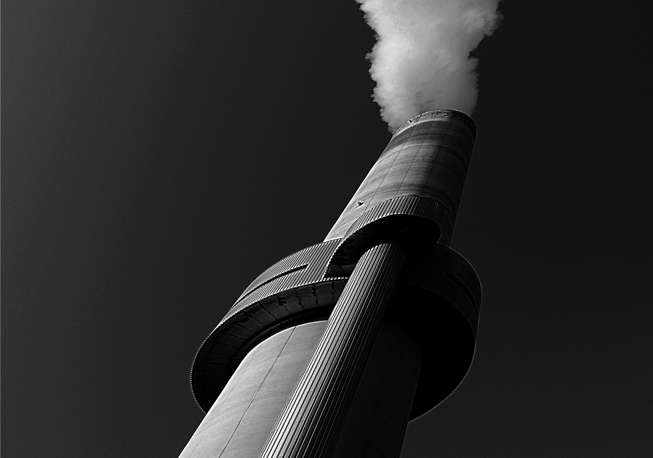 non, industry, environment, chimney, energy, heat